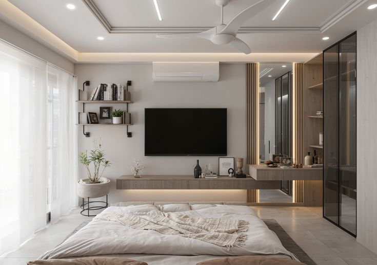 Tổng hợp 50++ mẫu kệ tivi phòng ngủ đẹp, hiện đại nhất hiện nay Mẫu kệ tivi phòng ngủ