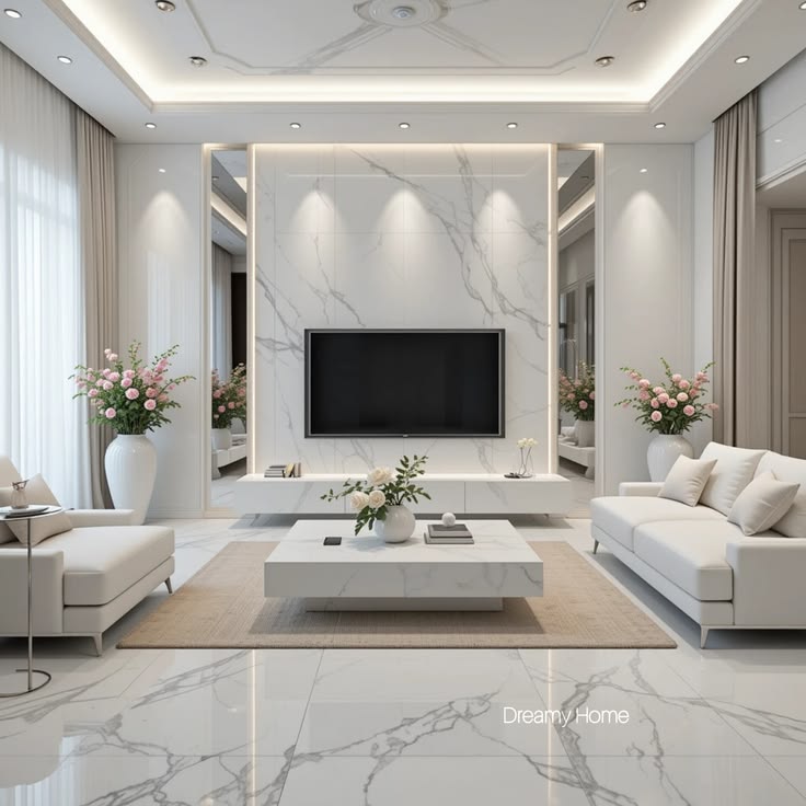 Mẫu nội thất phòng khách 3D
