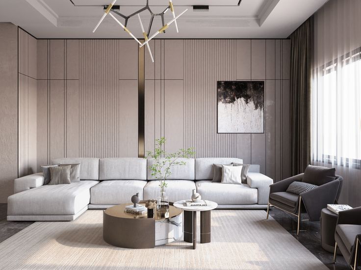 Mẫu nội thất phòng khách 3D