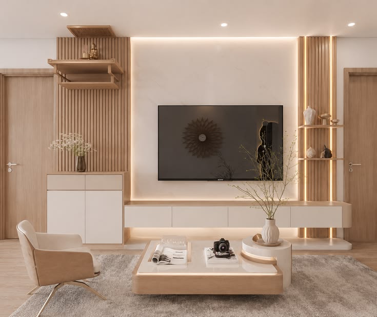 Mẫu nội thất phòng khách 3D