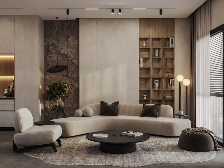 Mẫu nội thất phòng khách 3D