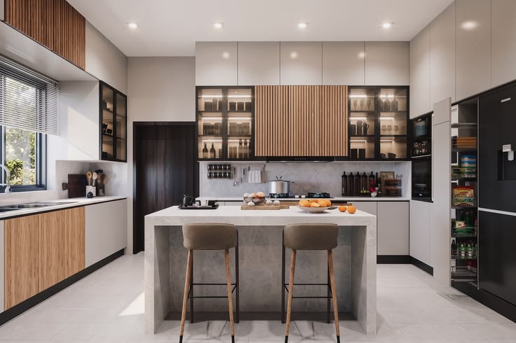 Mẫu phòng bếp 30m2
