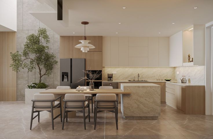 Mẫu phòng bếp 30m2