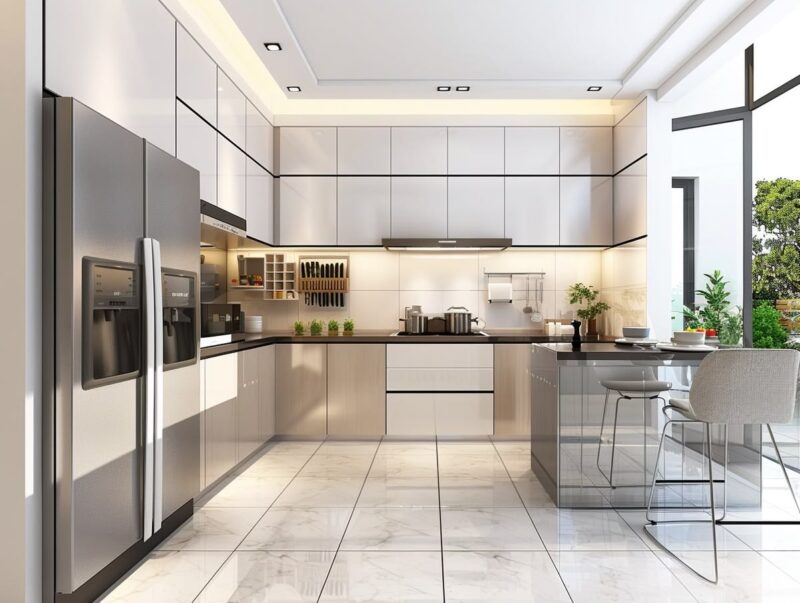 Tổng hợp 35++ mẫu phòng bếp nhà ống đẹp, hiện đại và sang trọng Mẫu phòng bếp nhà ống