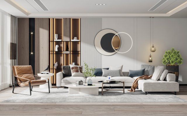 Tổng hợp 35++ mẫu phòng khách màu be đơn giản, hiện đại Mẫu phòng khách màu be