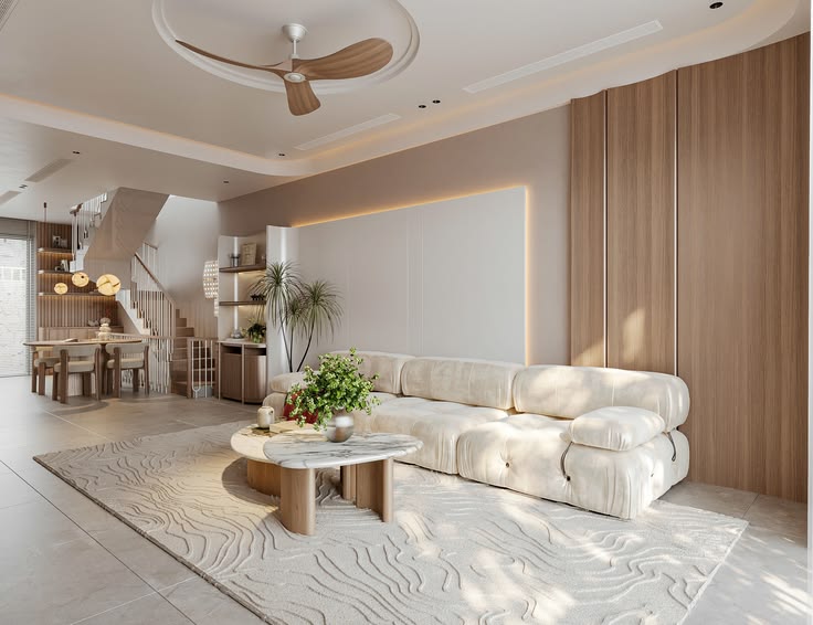 Tổng hợp 35++ mẫu phòng khách màu be đơn giản, hiện đại Mẫu phòng khách màu be