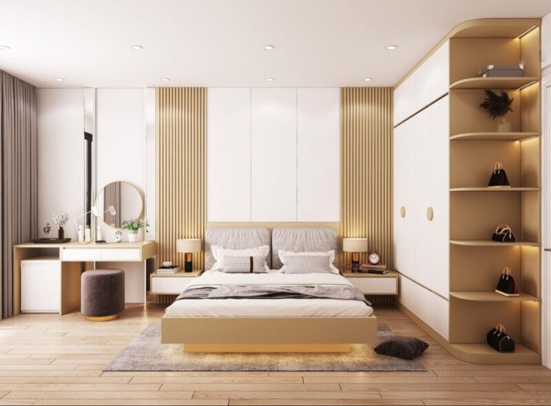  Mẫu phòng ngủ 25m2 cho vợ chồng