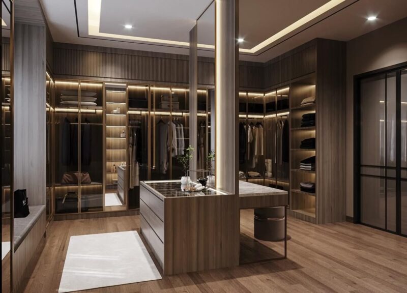 Khá phá 25++ mẫu phòng thay đồ hiện đại, sang chảnh và tiện nghi Mẫu phòng thay đồ
