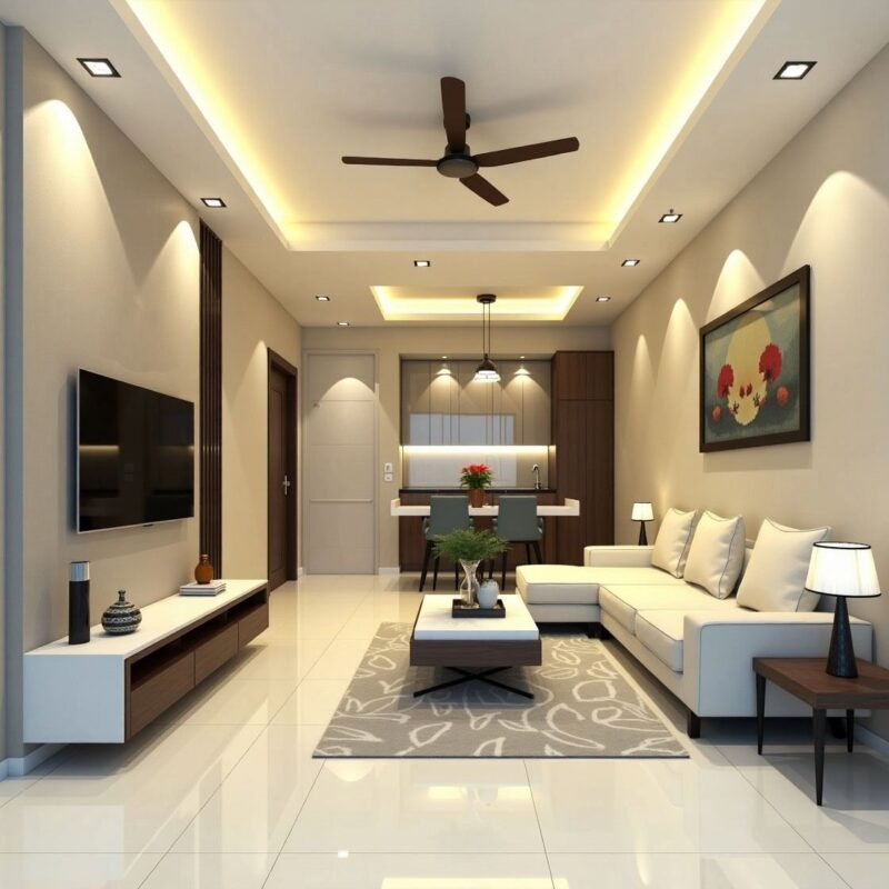 Mẫu thiết kế nội thất nhà ống