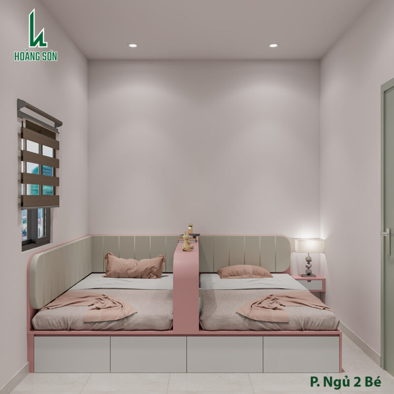 Dự án thiết kế phòng ngủ cho 2 bé nhà anh Cường ở Nhà Bè