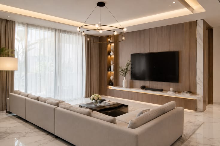 35+ Mẫu phòng khách có cửa kính lớn đẹp hiện đại, thoáng sáng Phòng khách có cửa kính lớn