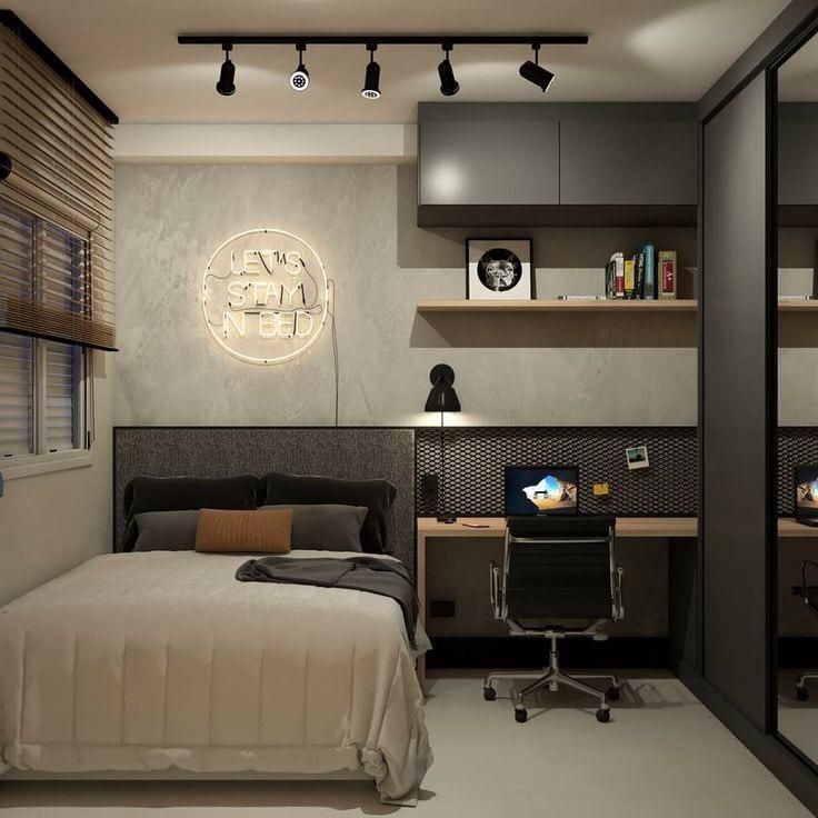 35++ Mẫu phòng ngủ nam 12m2 hiện đại nam tính nhất hiện nay Phòng ngủ nam 12m2