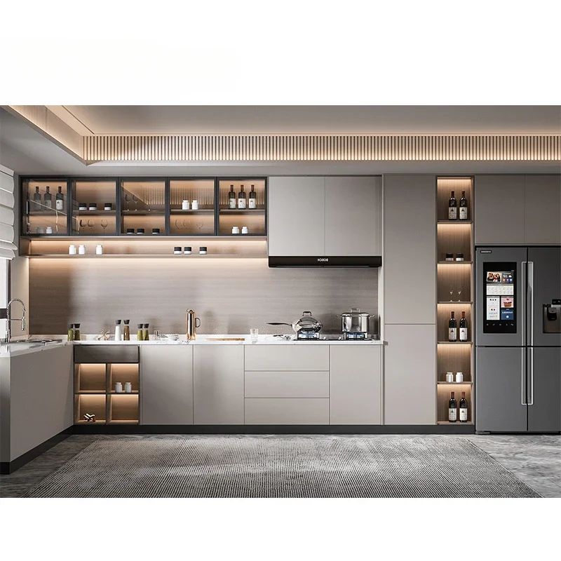 25+ Mẫu tủ bếp chữ L cho nhà chung cư đẹp, hiện đại Tủ bếp chữ L cho nhà chung cư