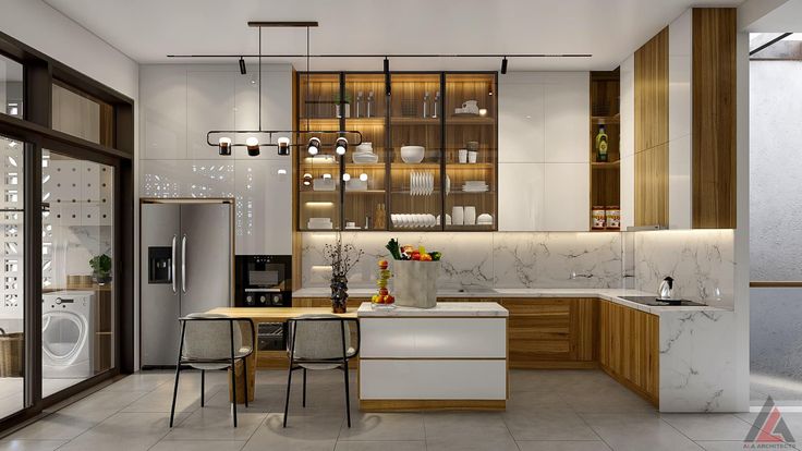 25+ Mẫu tủ bếp chữ L cho nhà chung cư đẹp, hiện đại Tủ bếp chữ L cho nhà chung cư