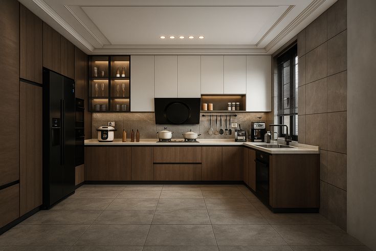 25+ Mẫu tủ bếp chữ L cho nhà chung cư đẹp, hiện đại Tủ bếp chữ L cho nhà chung cư