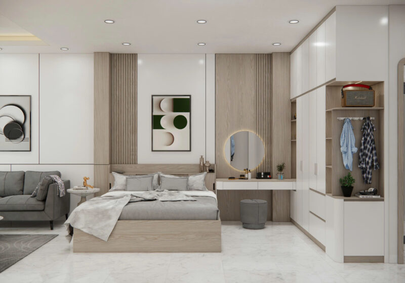 Giường ngủ và vách đầu giường