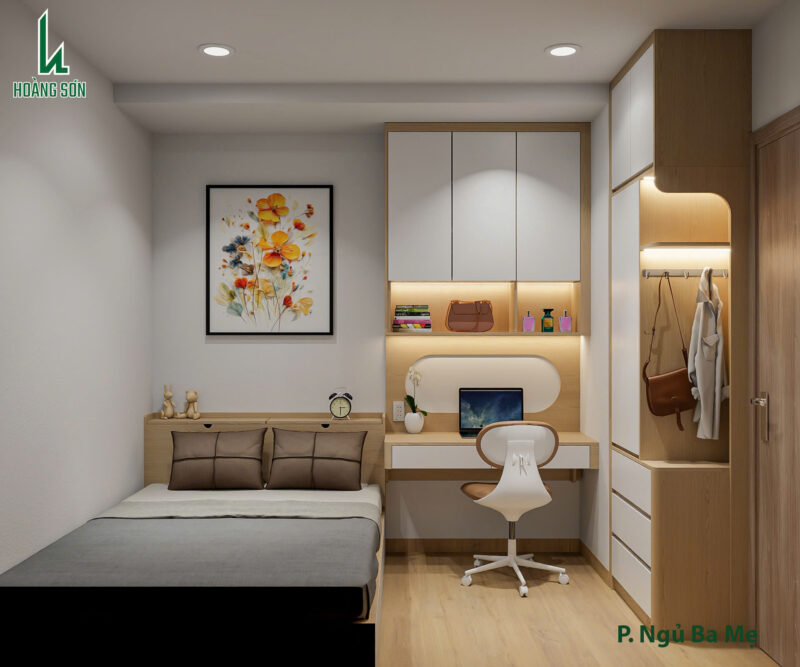 Bàn giao dự án thiết kế phòng ngủ cho nhà chị Huyền Bàn giao dự án thiết kế phòng ngủ cho nhà chị Huyền