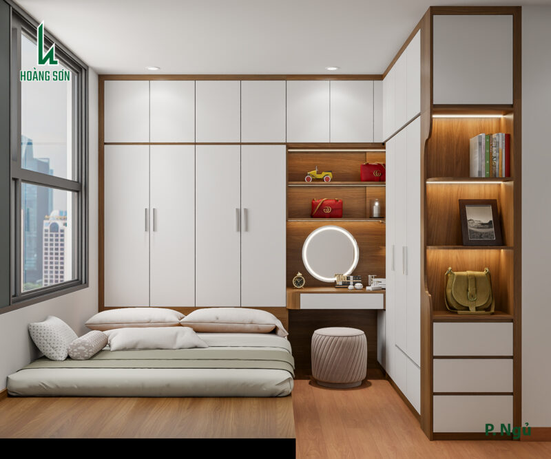 Bàn giao dự án thiết kế phòng ngủ cho nhà chị Hà
