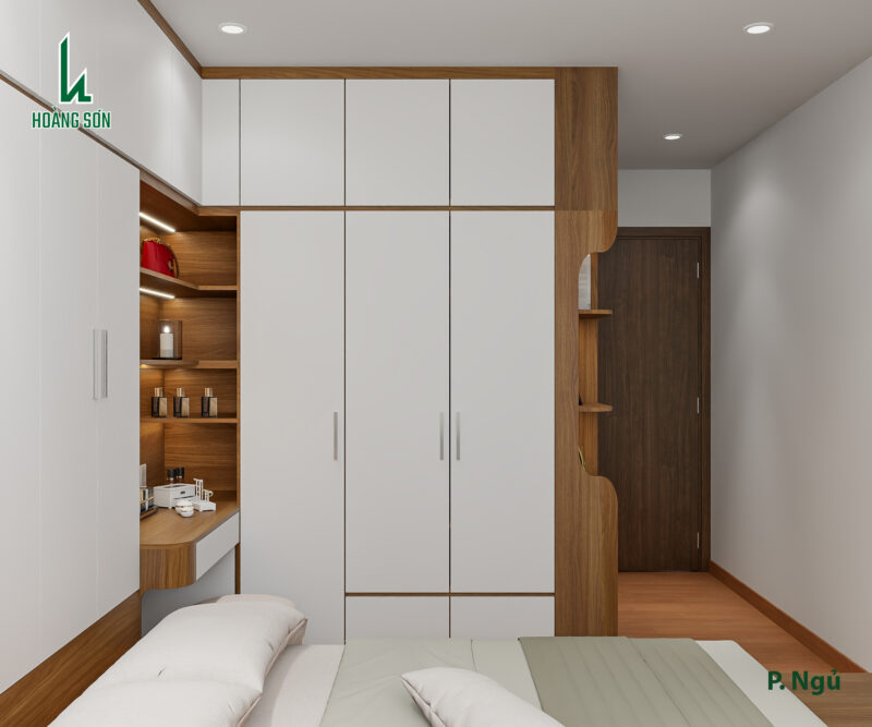 Tủ quần áo – Thiết kế kịch trần, tăng không gian lưu trữ